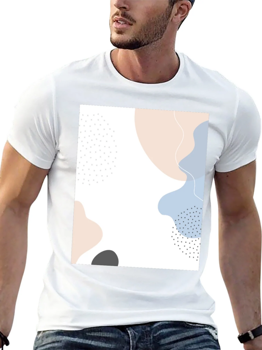 Abstract Art Graphic Tee - Modern Casual Shirt product image 3