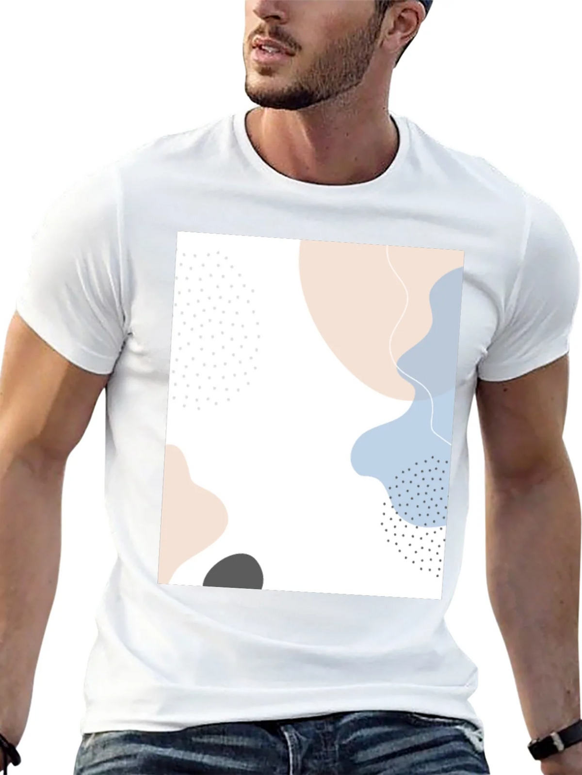 Abstract Art Graphic Tee - Modern Casual Shirt product image 3
