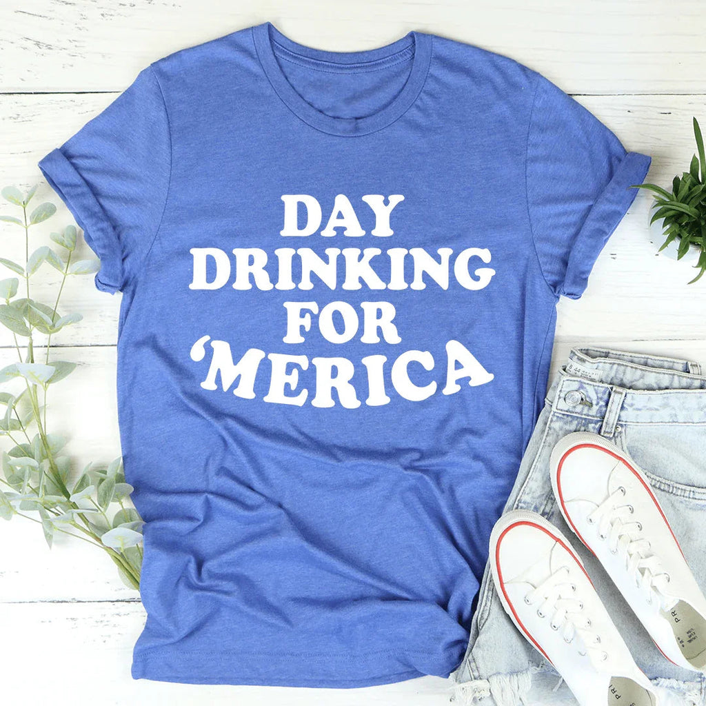 Day Drinking For Merica Tee product image 3