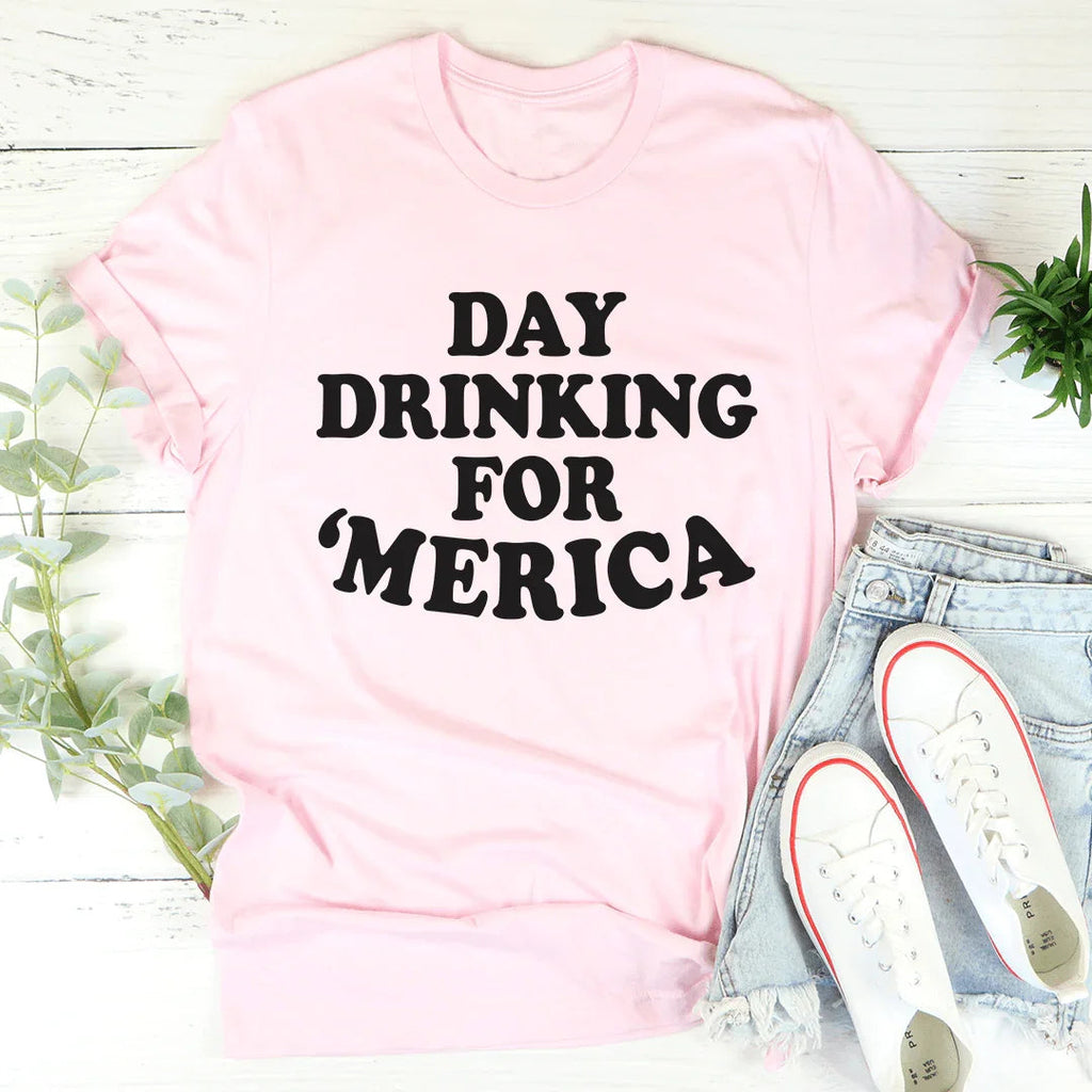 Day Drinking For Merica Tee product image 4