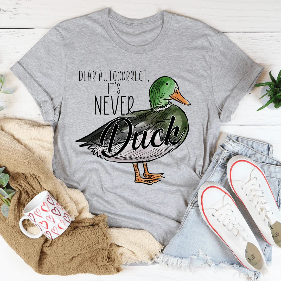 Relatable Texting Humor Graphic Shirt – \"DEAR AUTOCORRECT product image 1