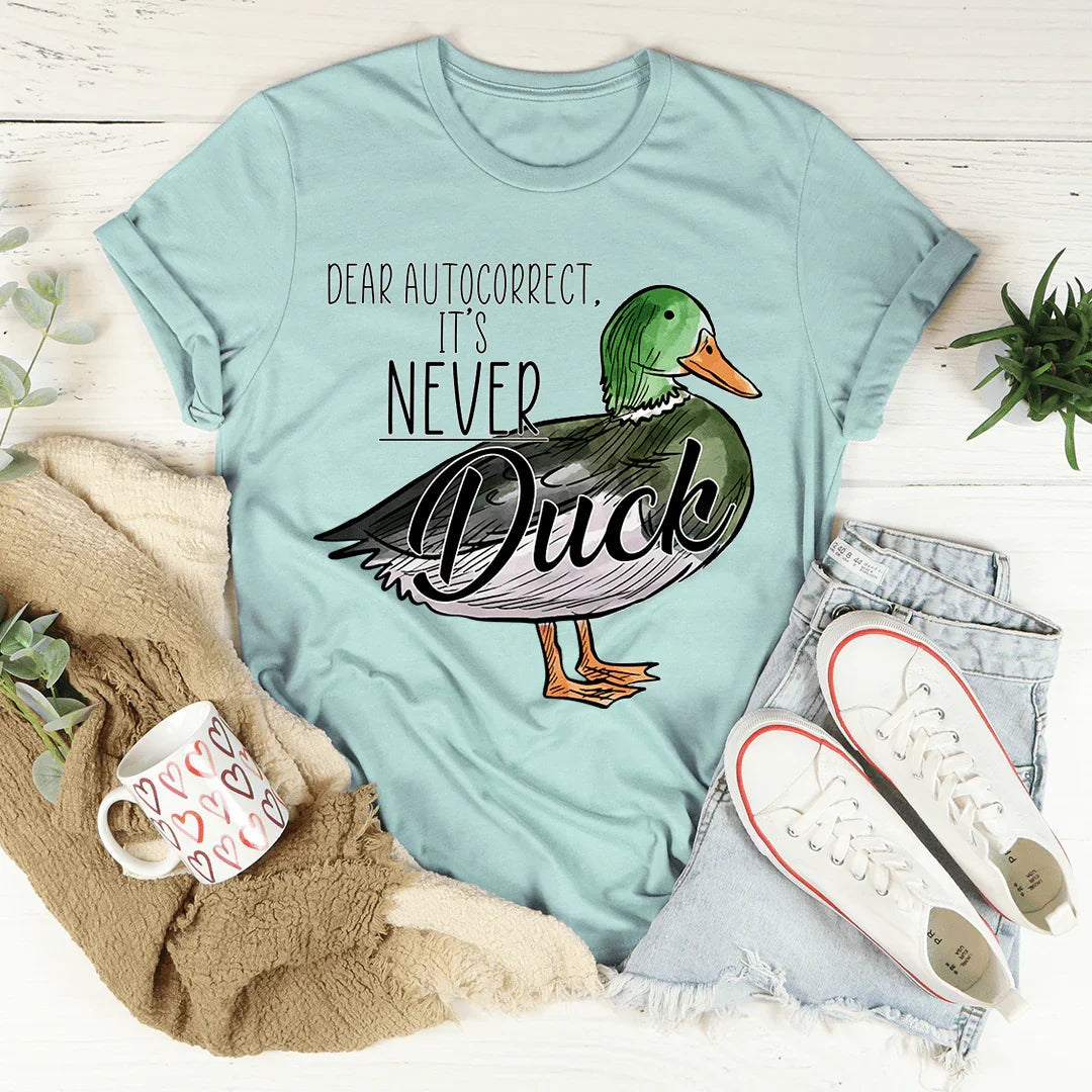 Relatable Texting Humor Graphic Shirt – \"DEAR AUTOCORRECT product image 3