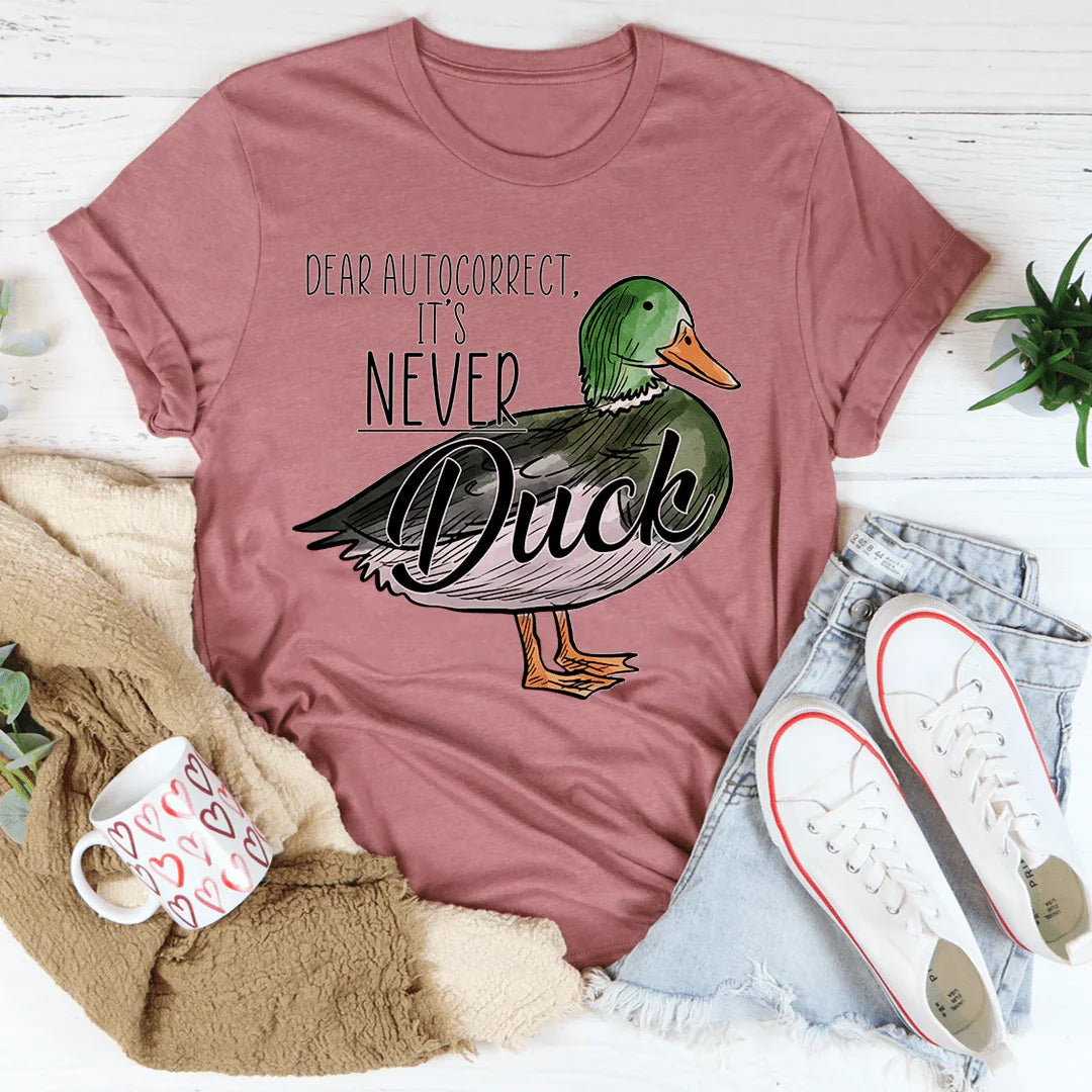 Relatable Texting Humor Graphic Shirt – \"DEAR AUTOCORRECT product image 2