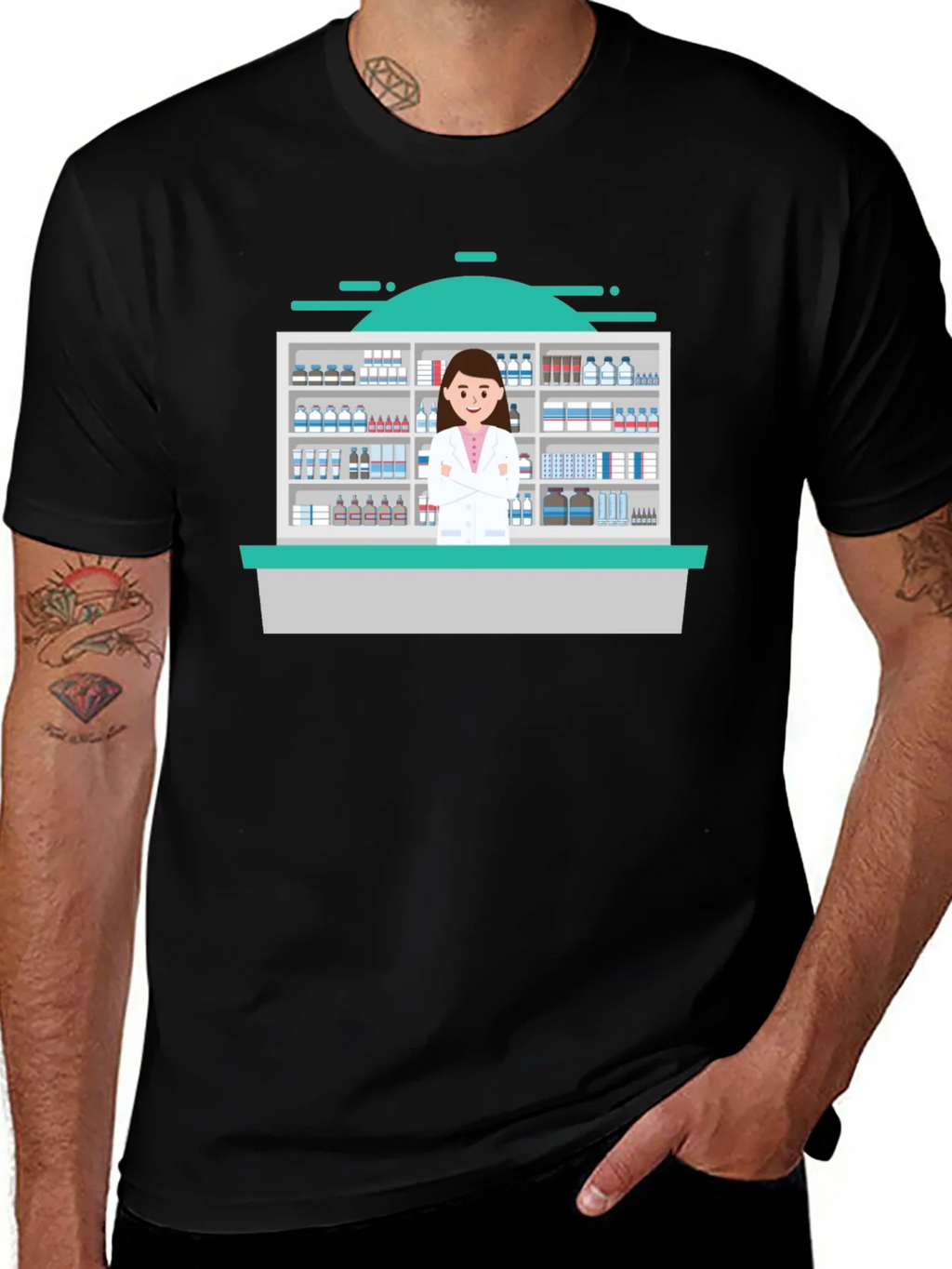Pharmacist Graphic T-Shirt | Novelty Doctor Shirt product image 1