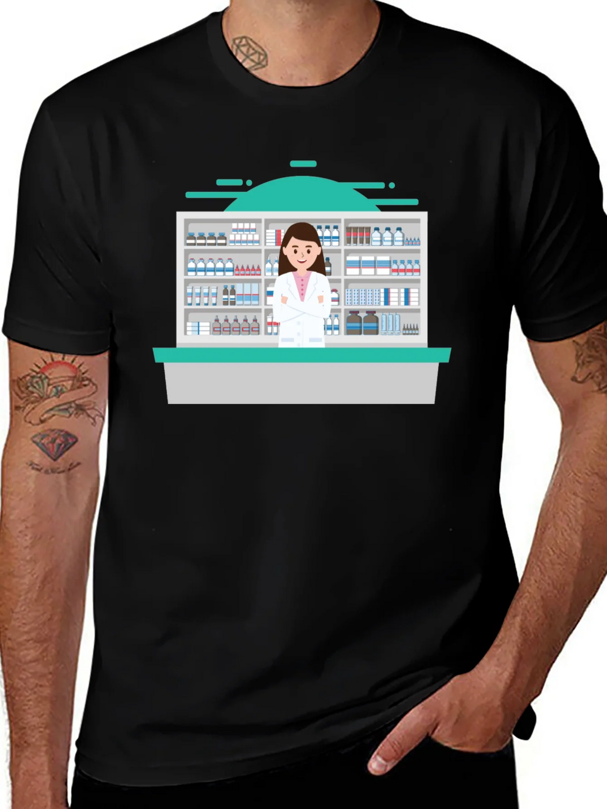 Pharmacist Graphic T-Shirt | Novelty Doctor Shirt product image 1