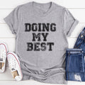 "DOING MY BEST" – Vintage Collegiate Relatable Graphic Tee product image 1