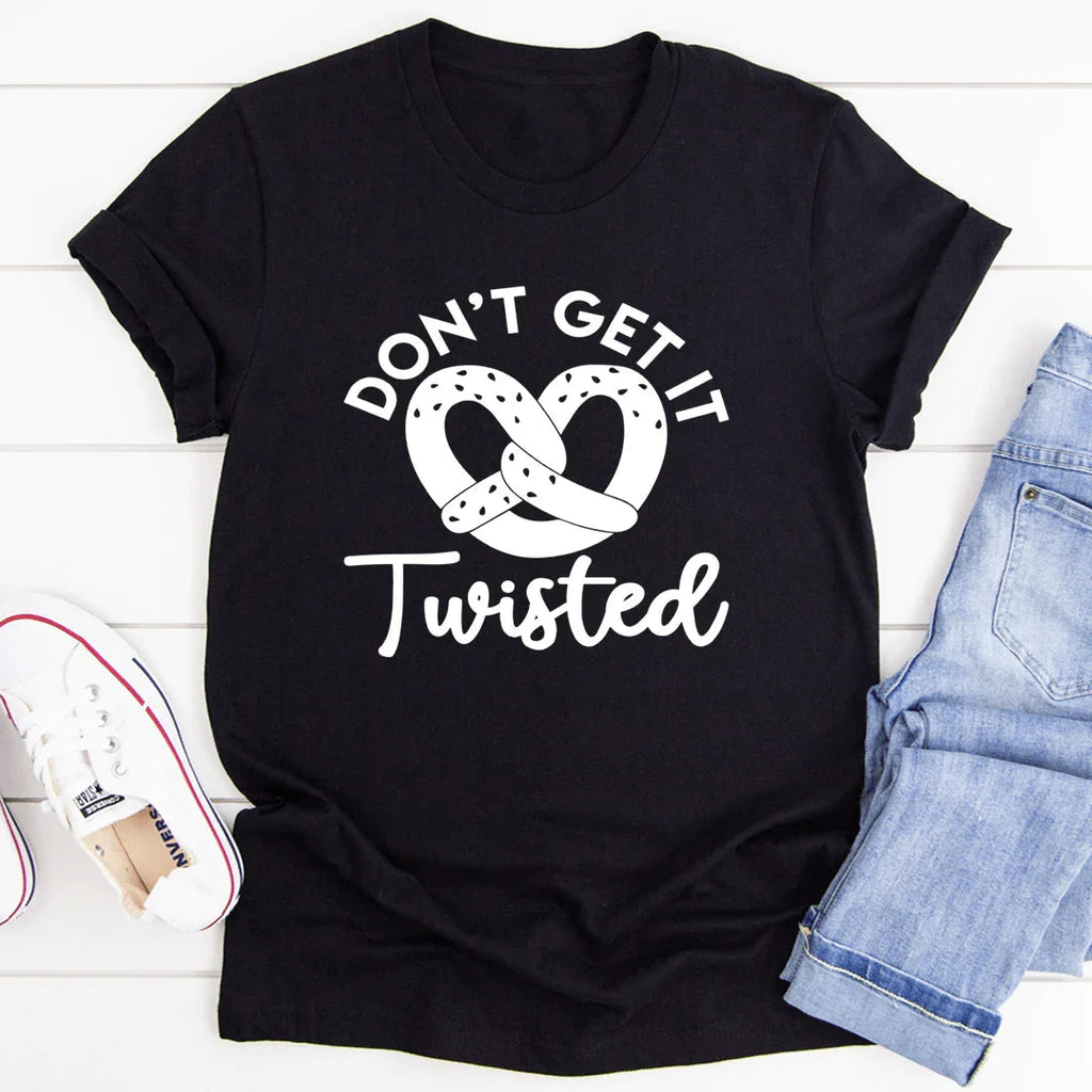 Retro Sassy Pretzel Graphic Shirt – "Don't Get It Twisted" product image 3