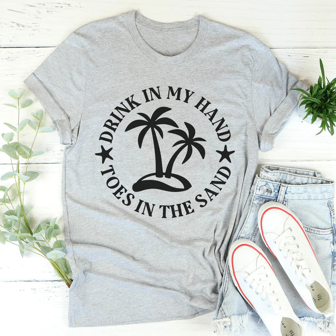 Drink In My Hand Toes In The Sand Tee product image 2