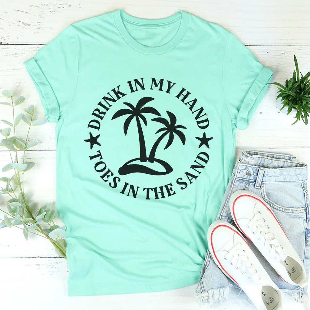 Drink In My Hand Toes In The Sand Tee product image 1
