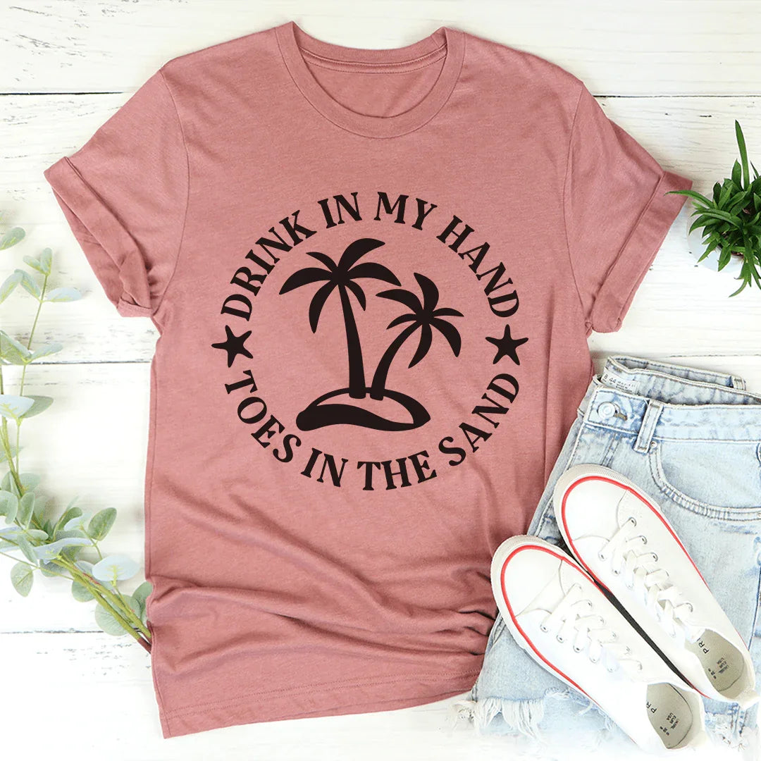 Drink In My Hand Toes In The Sand Tee product image 4