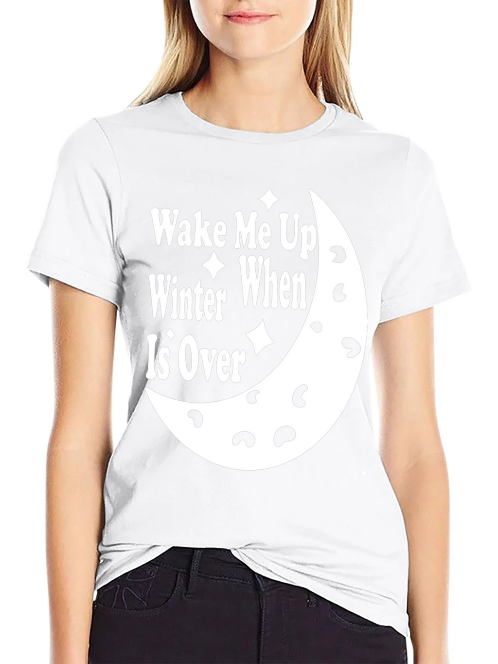 Wake Me Up When Winter Is Over Black T-Shirt product image 4