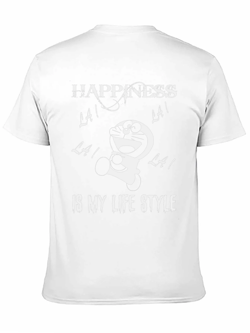 Happiness Doraemon Black Graphic Tee product image 10
