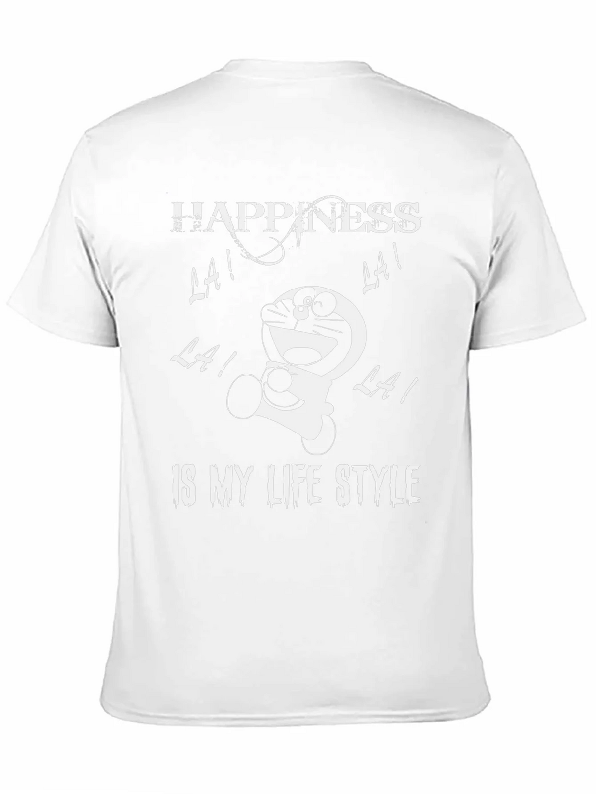 Happiness Doraemon Black Graphic Tee product image 10