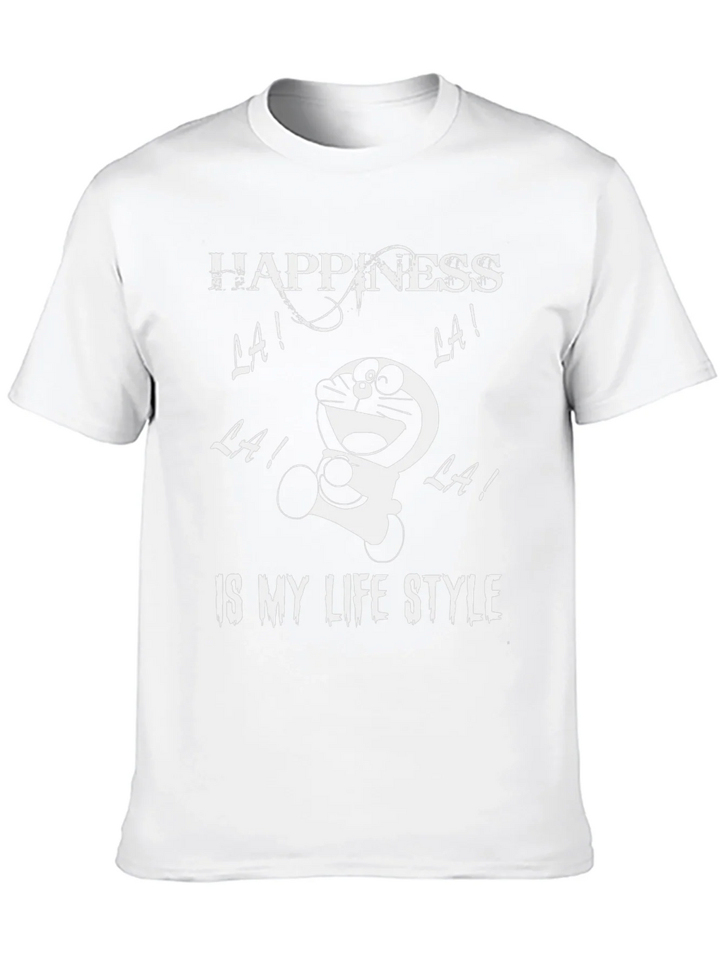Happiness Doraemon Black Graphic Tee product image 9