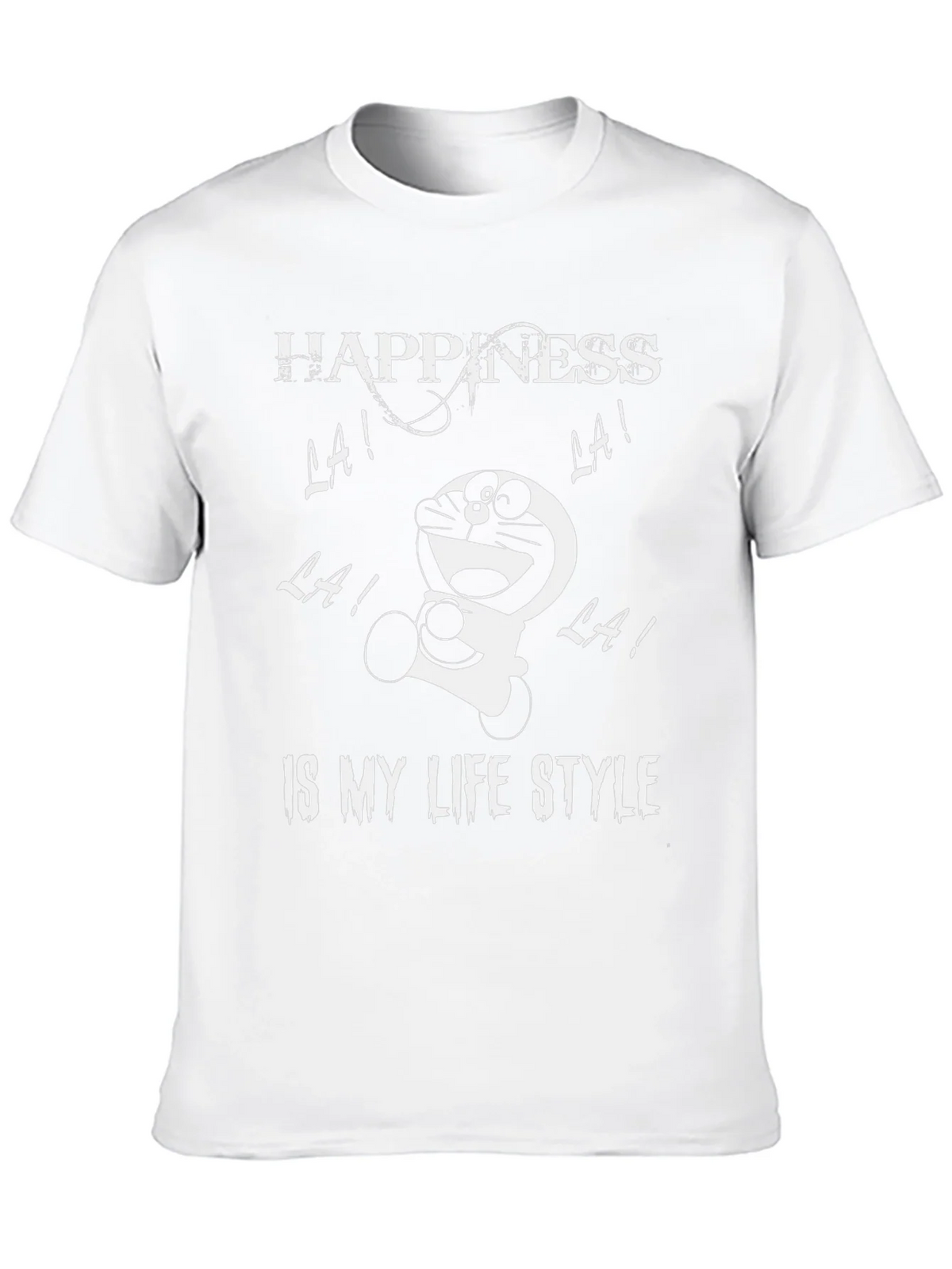 Happiness Doraemon Black Graphic Tee product image 9