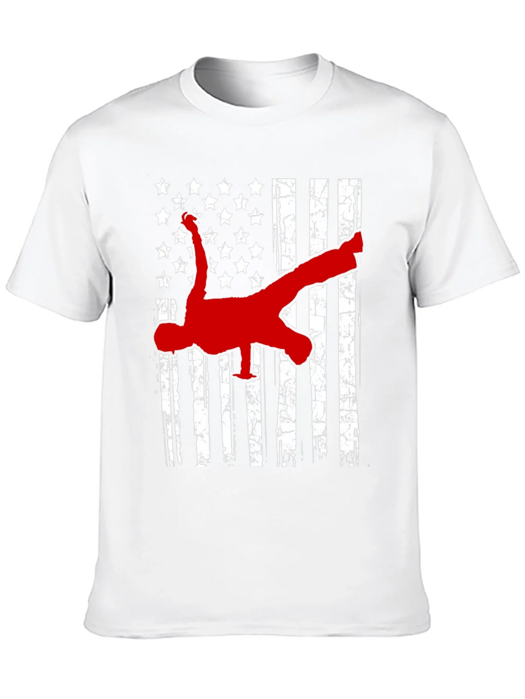 American Flag Breakdancer Graphic T-Shirt product image 4