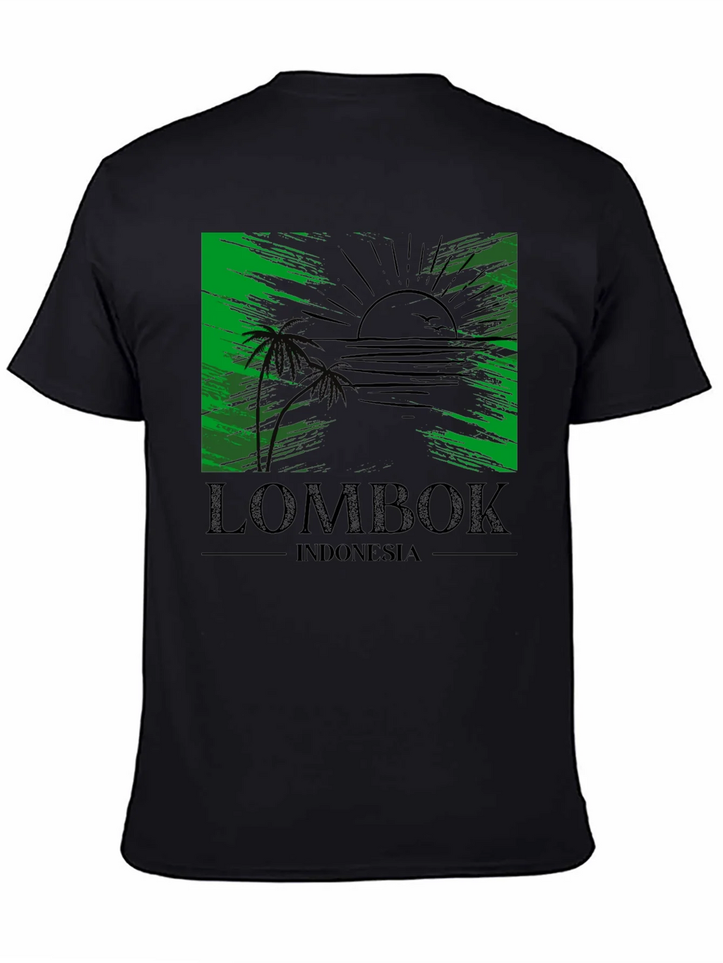 Lombok Indonesia T-Shirt Tropical Beach Design product image 3