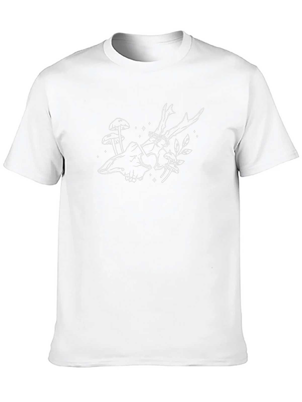 Skull & Antler Graphic Tee - Black product image 3