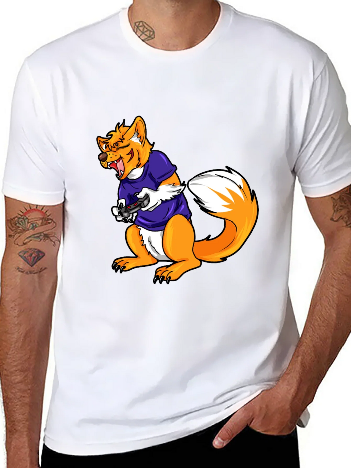 Gamer Fox Graphic Tee product image 7