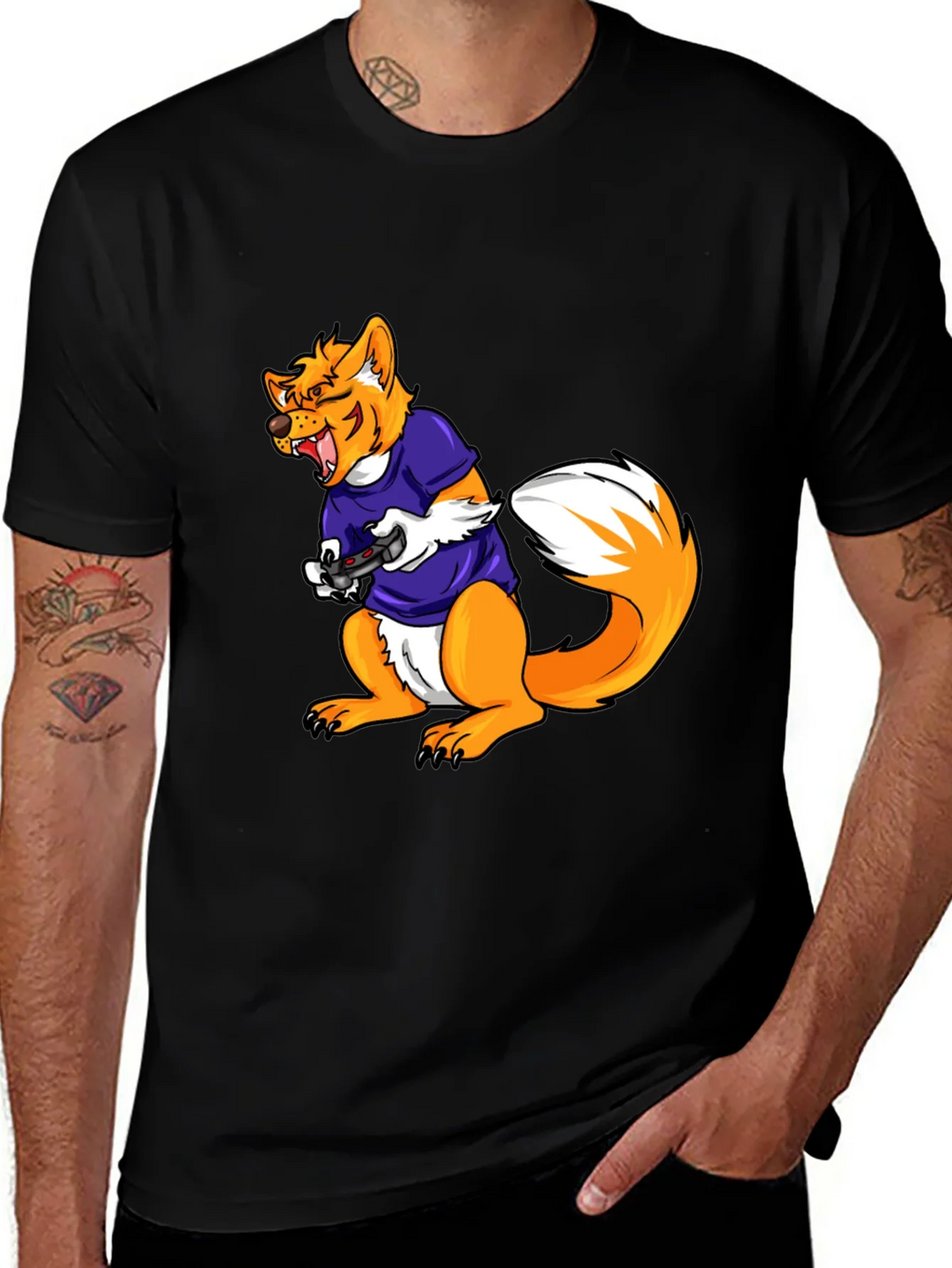 Gamer Fox Graphic Tee product image 1