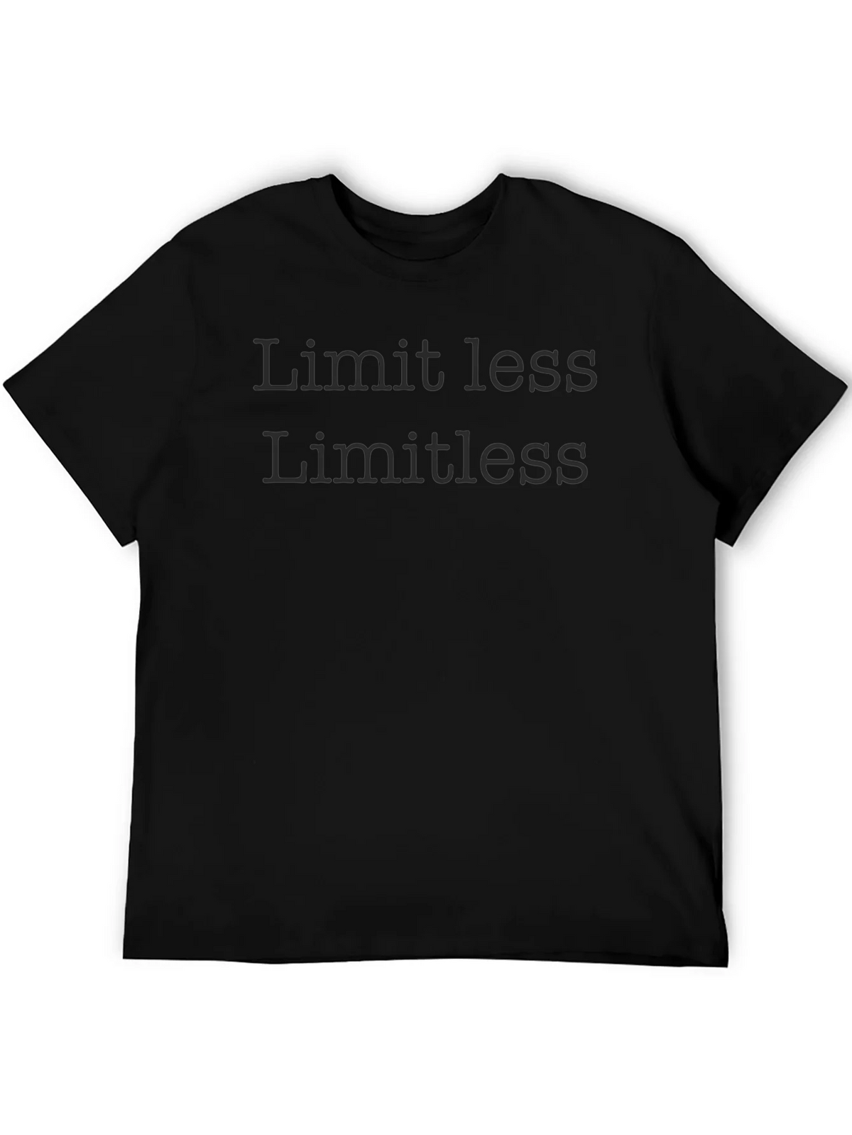 Limitless Black Crewneck T-Shirt product image 1