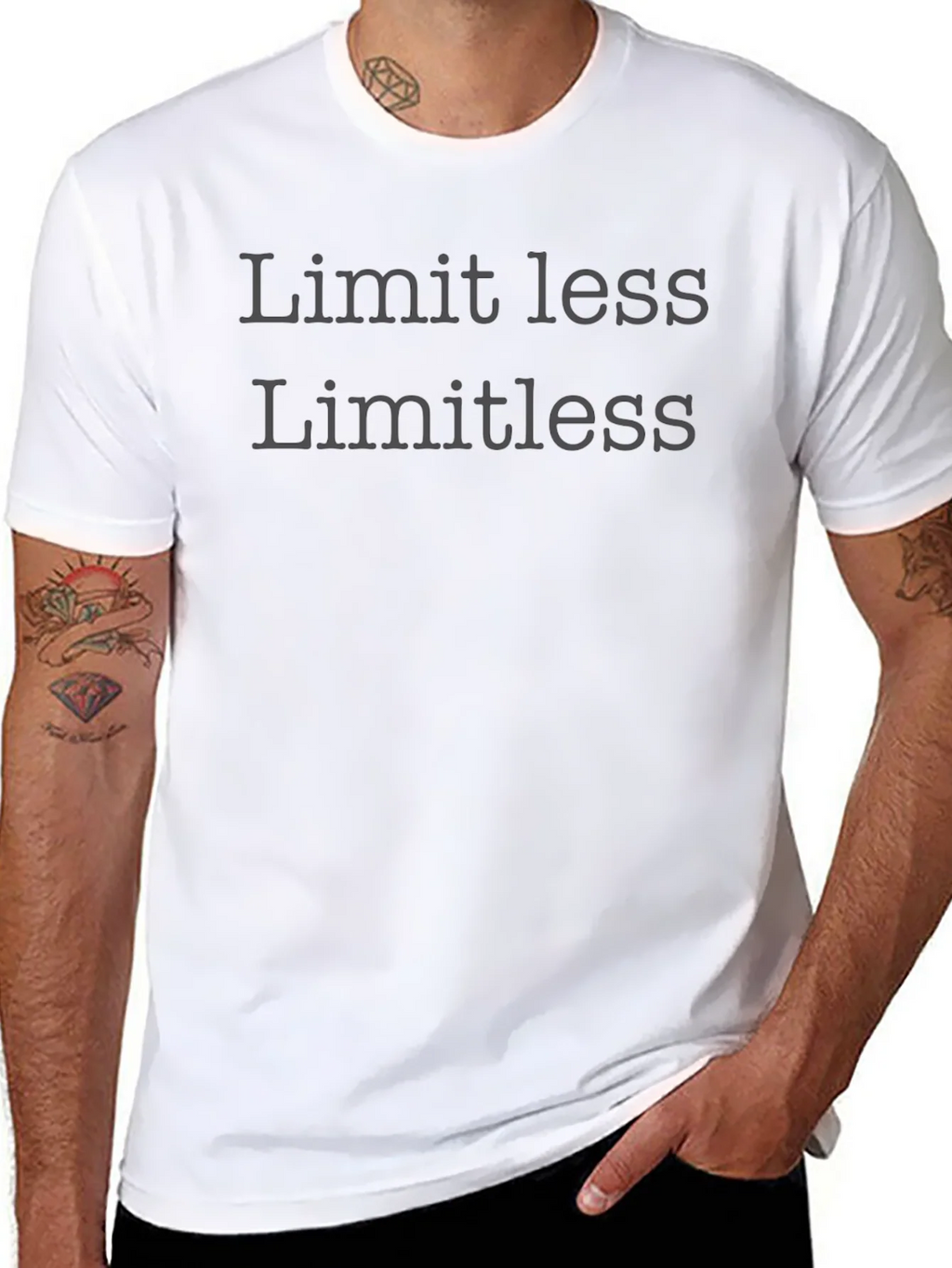 Limitless Black Crewneck T-Shirt product image 2