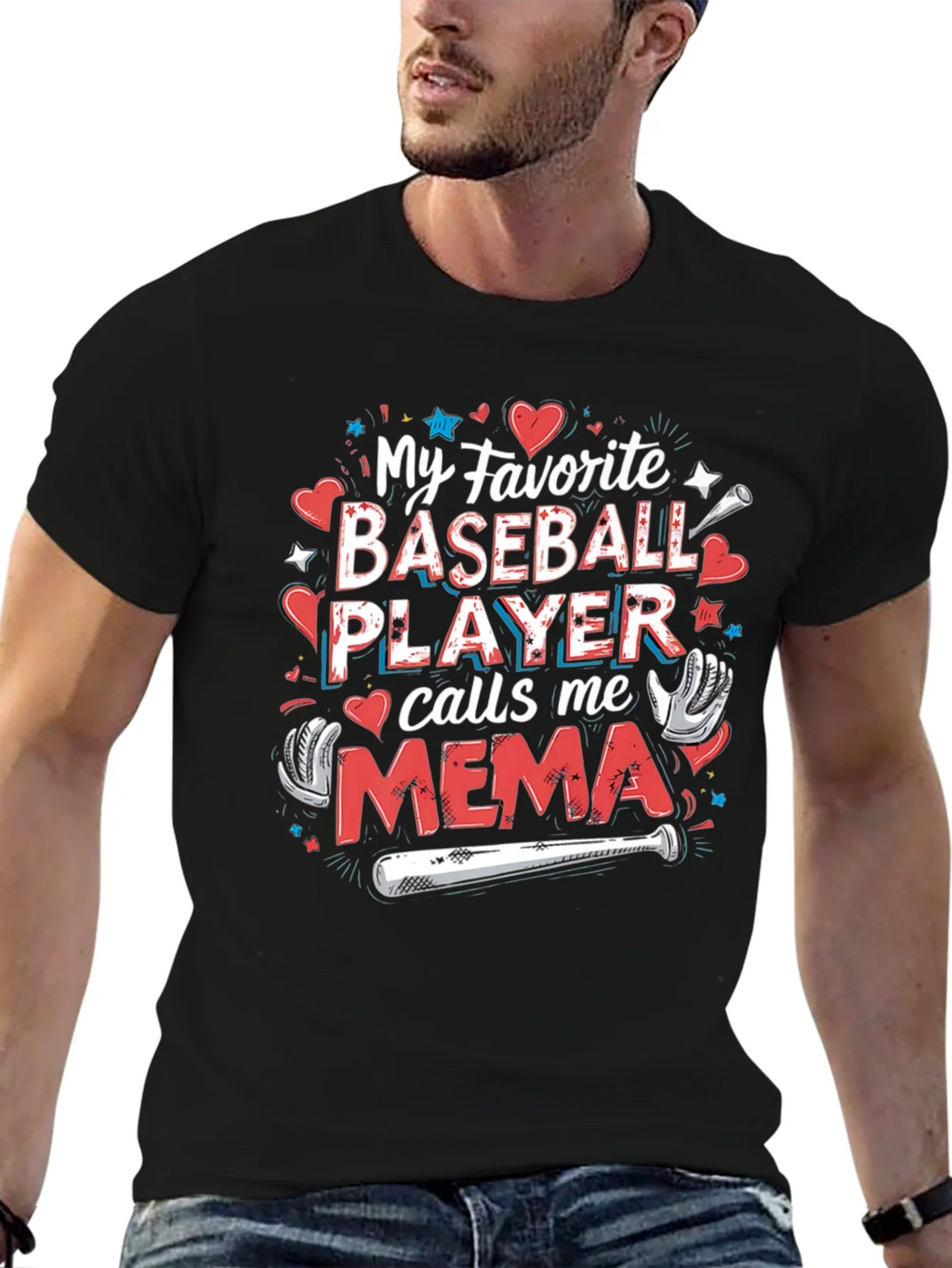 Baseball Mema T-Shirt: Favorite Player product image 4