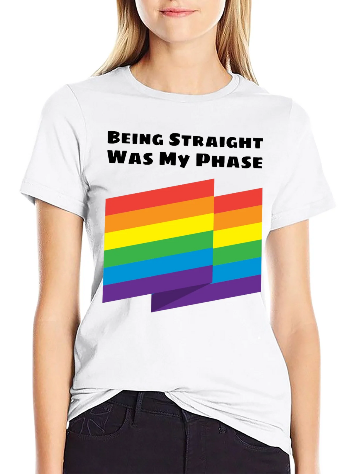 Being Straight Was My Phase - Rainbow Pride T-Shirt product image 1