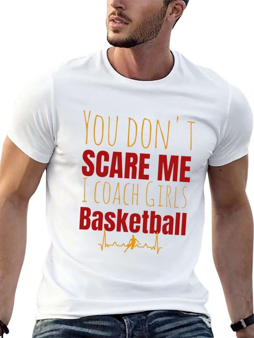 Girls Basketball Coach T-Shirt - You Dont Scare Me product image 3