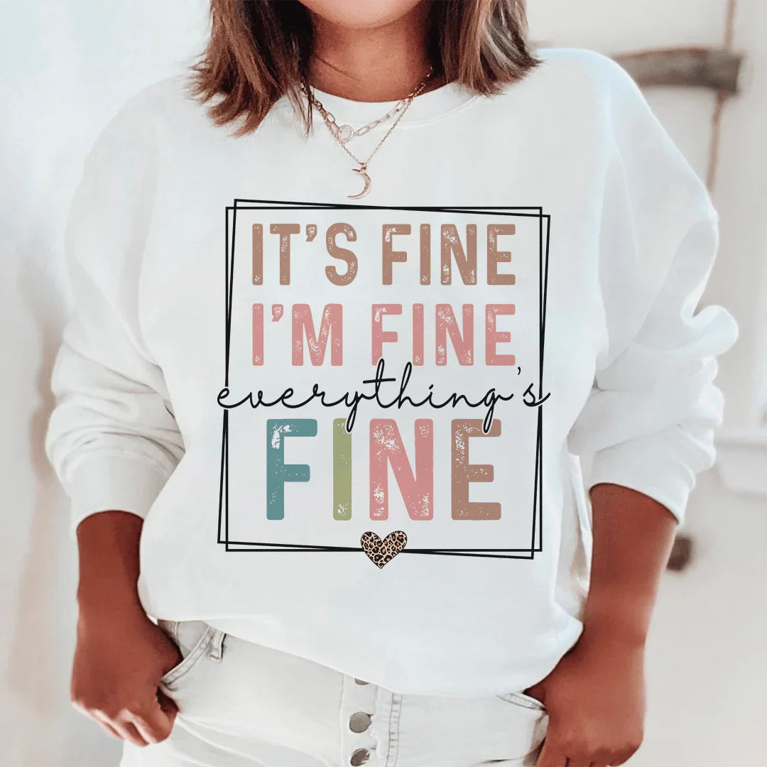 Everything Is Fine Sweatshirt product image 2