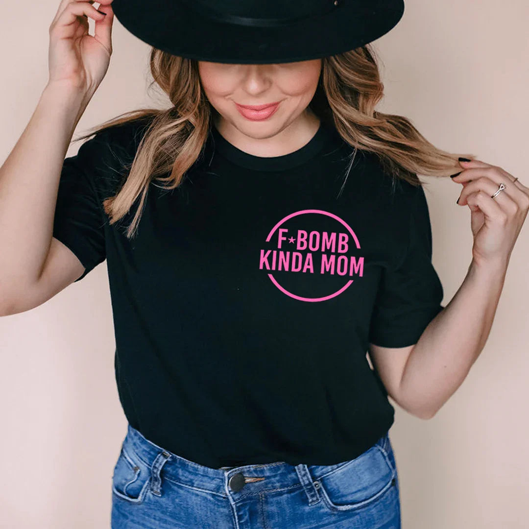 Mom Gift Graphic T-Shirt – "F Bomb Kinda product image 2