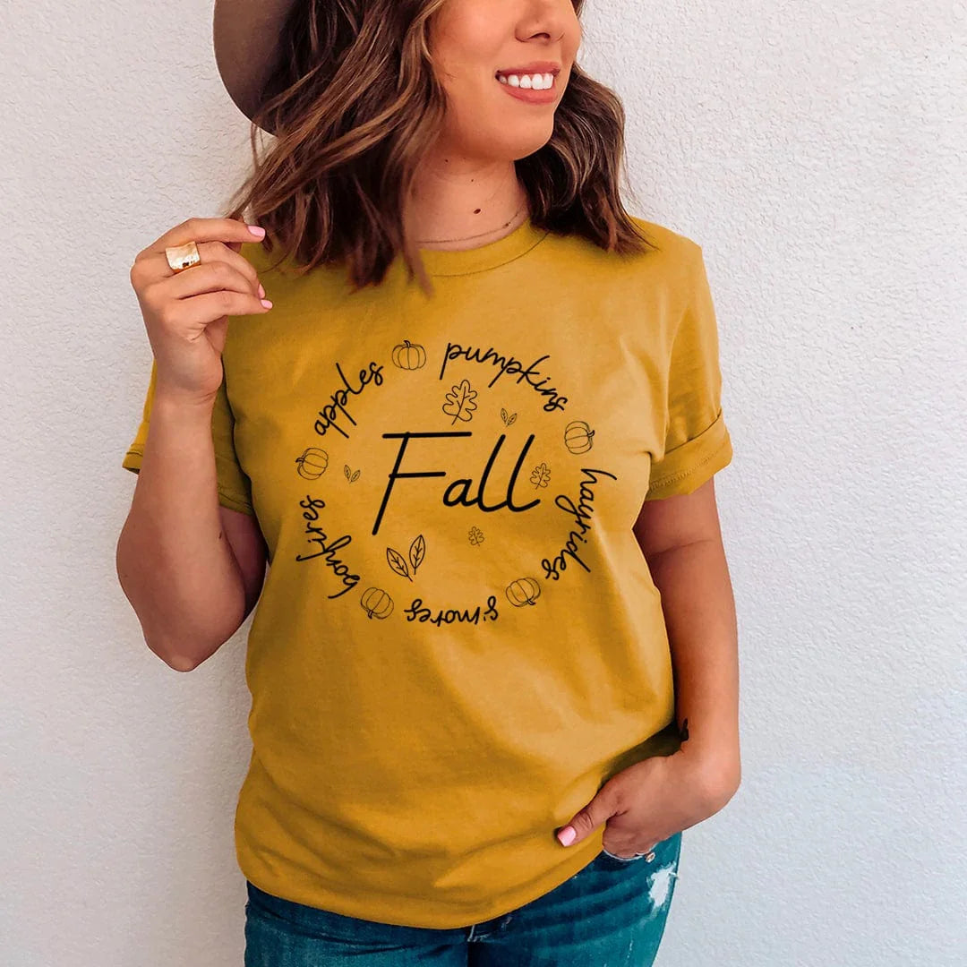 Cozy Autumn Graphic Shirt – Fall Favorites product image 1
