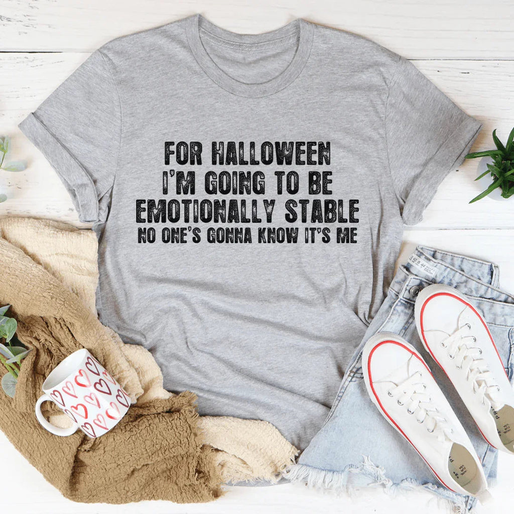 For Halloween I'm Going To Be Emotionally Stable Graphic product image 3