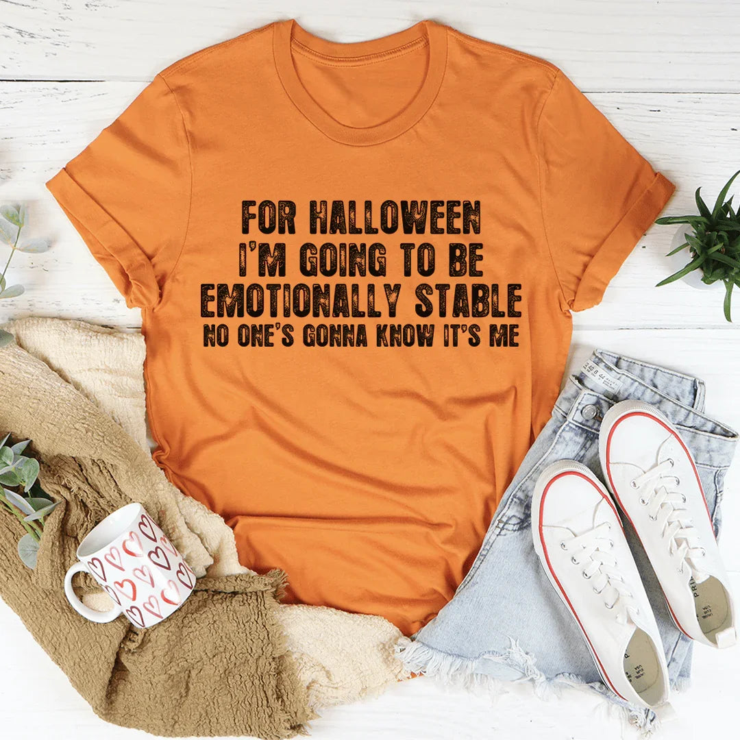 For Halloween I'm Going To Be Emotionally Stable Graphic product image 2