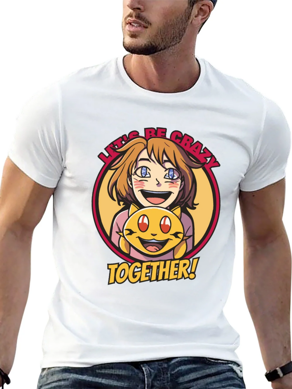 Lets Be Crazy Together Graphic Tee product image 4