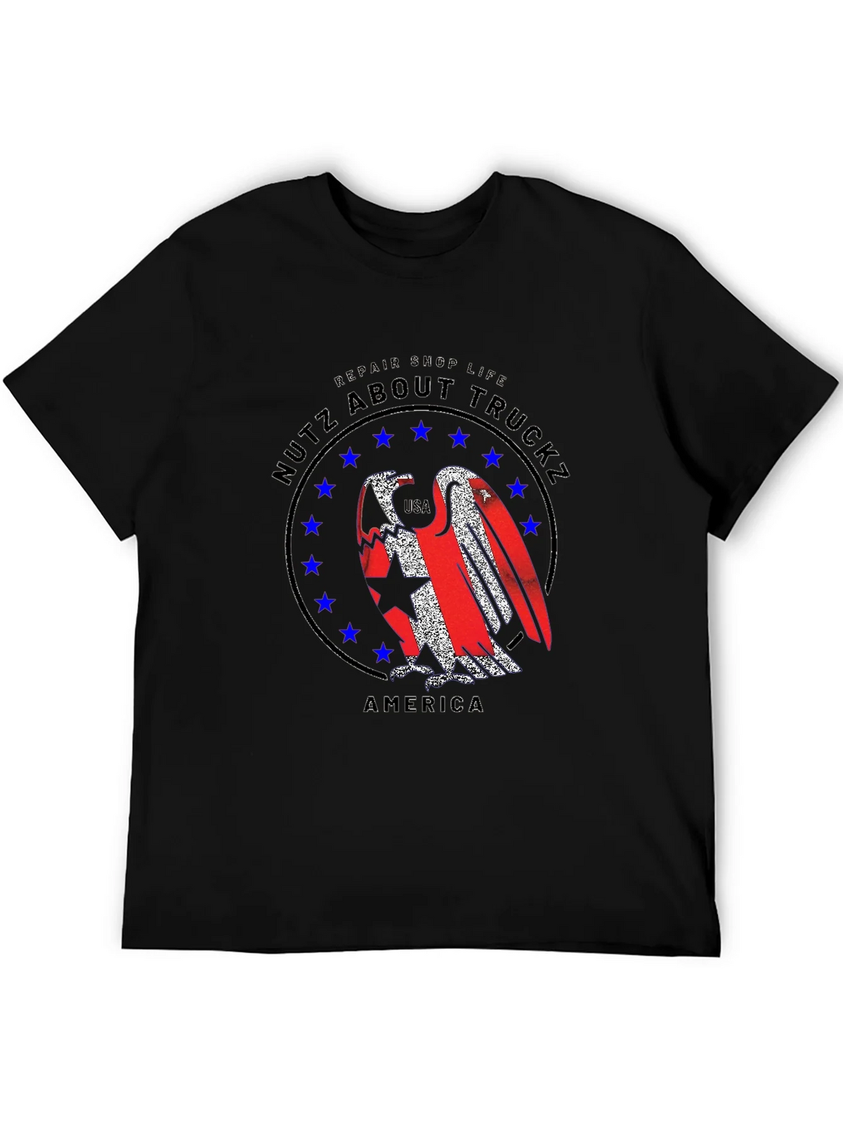 Nutz About Truckz Mens Black T-Shirt product image 1