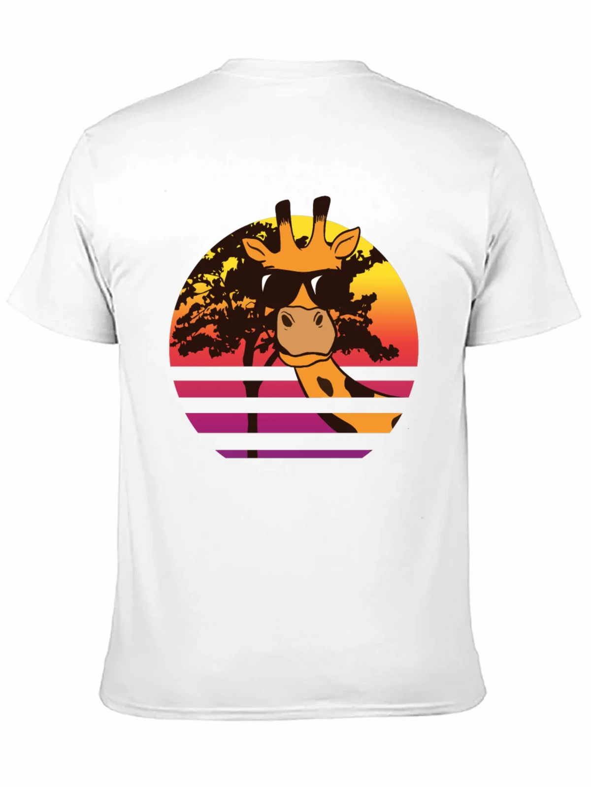 Cool Giraffe Sunset T-Shirt - Retro Animal Tee product image 4