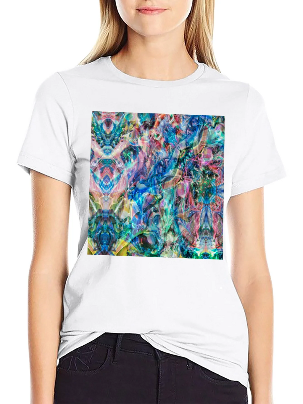 Abstract Art Tee - Vibrant Graphic Print T-Shirt product image 3