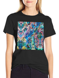 Abstract Art Tee - Vibrant Graphic Print T-Shirt product image 1
