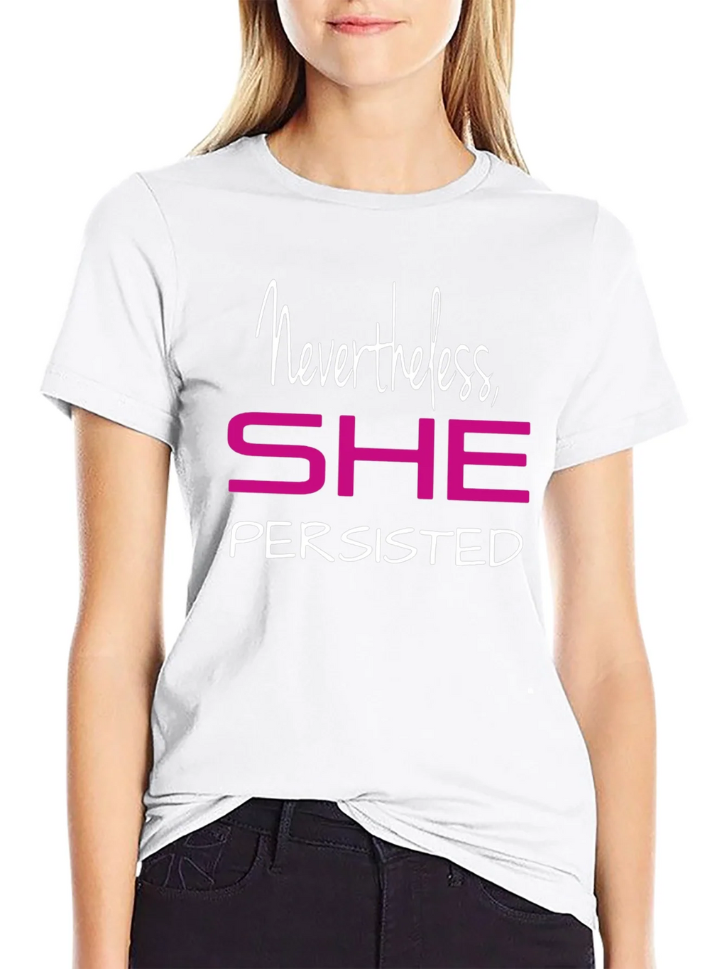 Nevertheless She Persisted Graphic Tee - Empowering Shirt product image 3