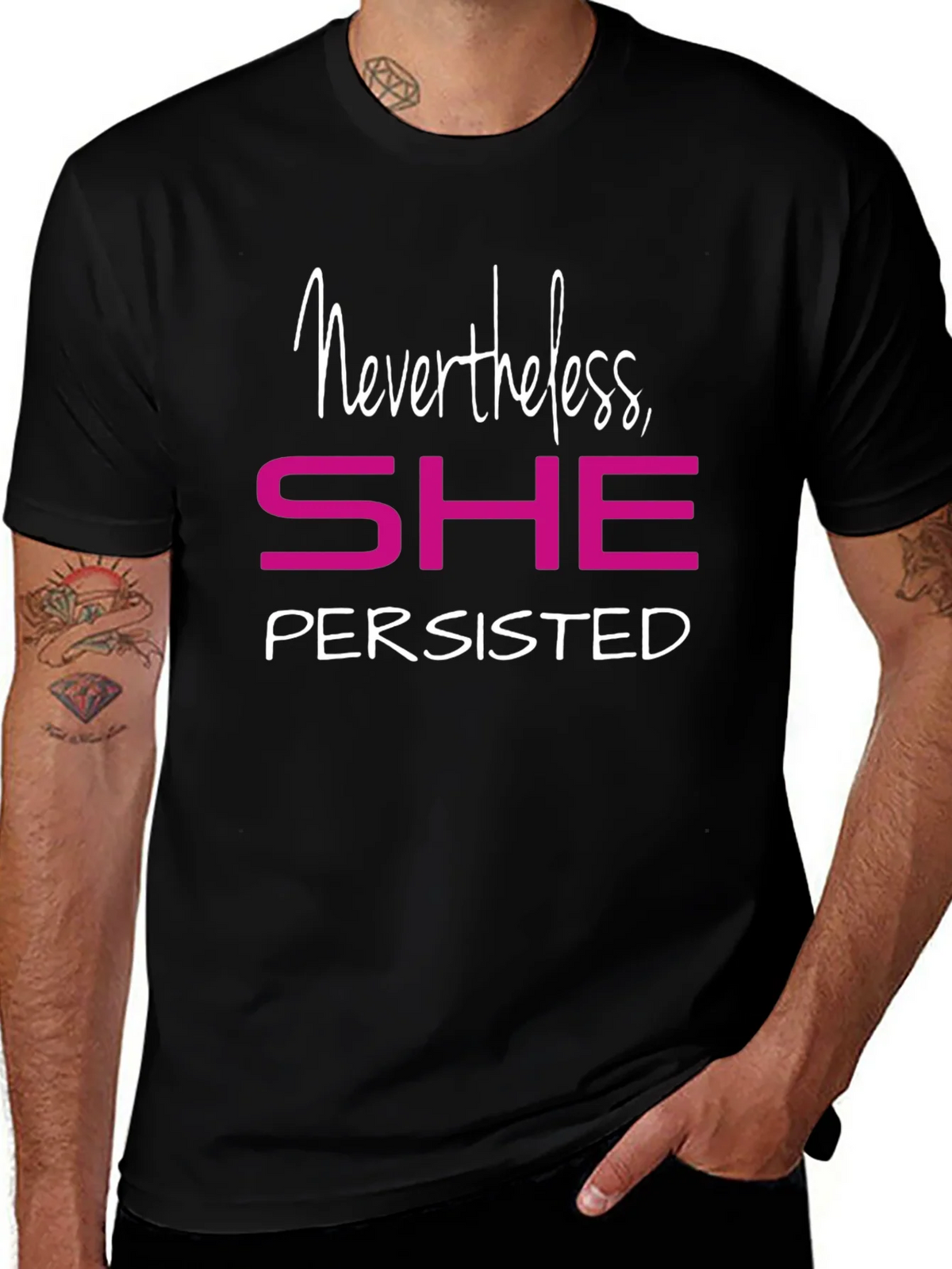 Nevertheless She Persisted Graphic Tee - Empowering Shirt product image 1