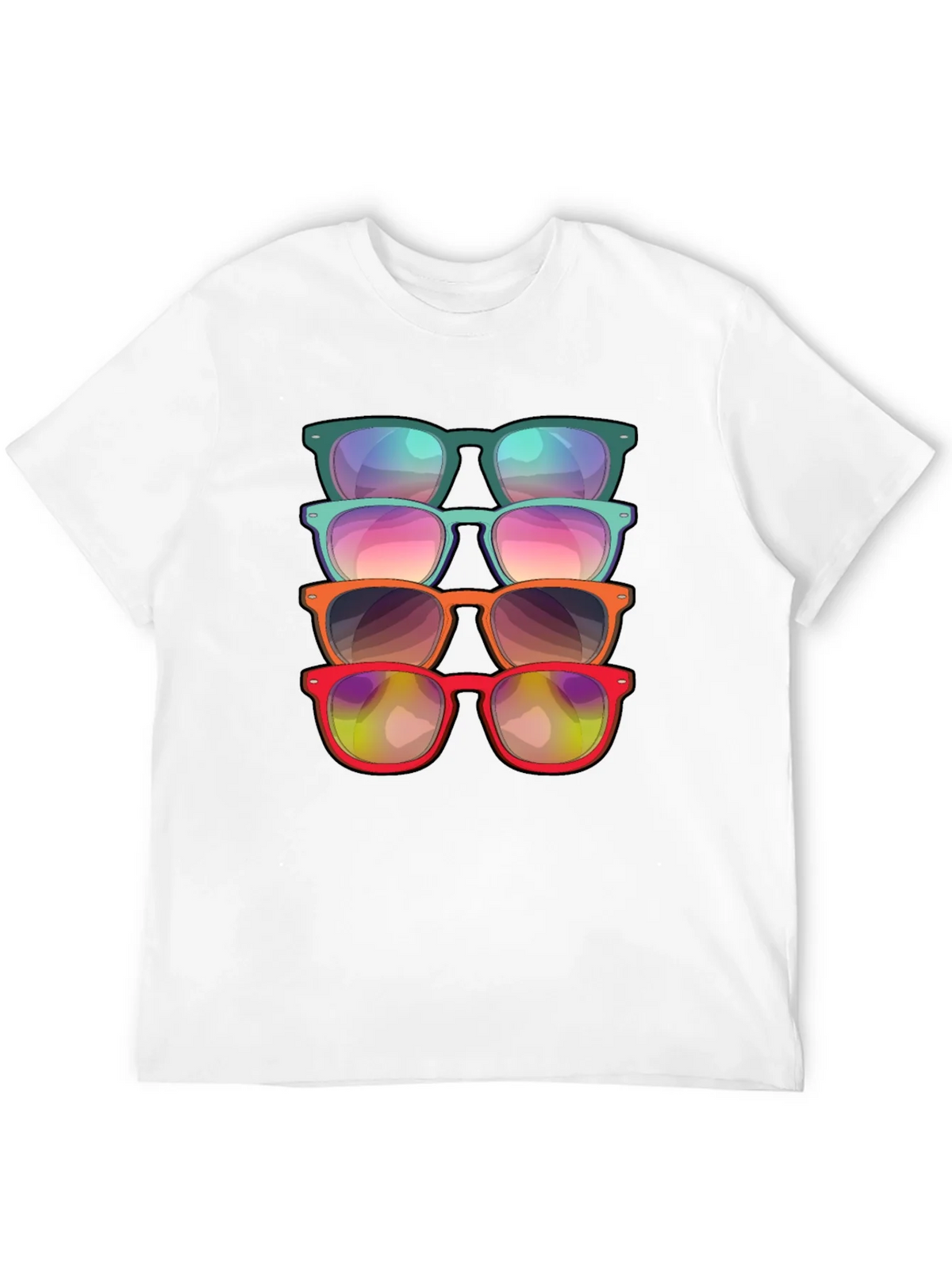 Sunglasses Stack Graphic Tee - Cool Casual Style product image 8