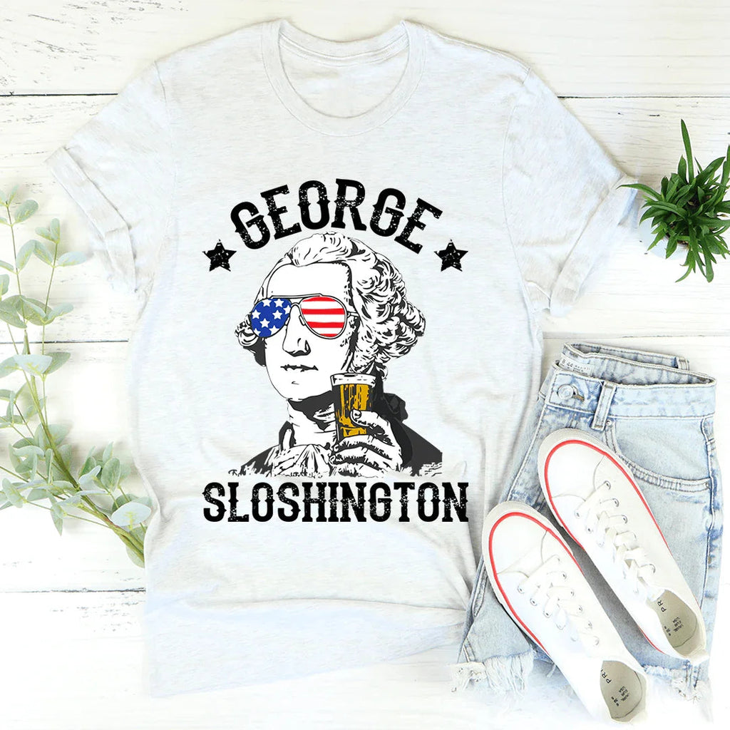 Playful Party Graphic Tee – "George Sloshington" product image 4