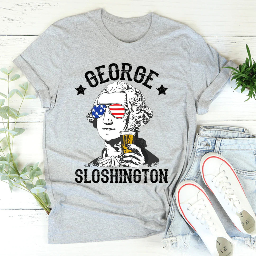Playful Party Graphic Tee – "George Sloshington" product image 2
