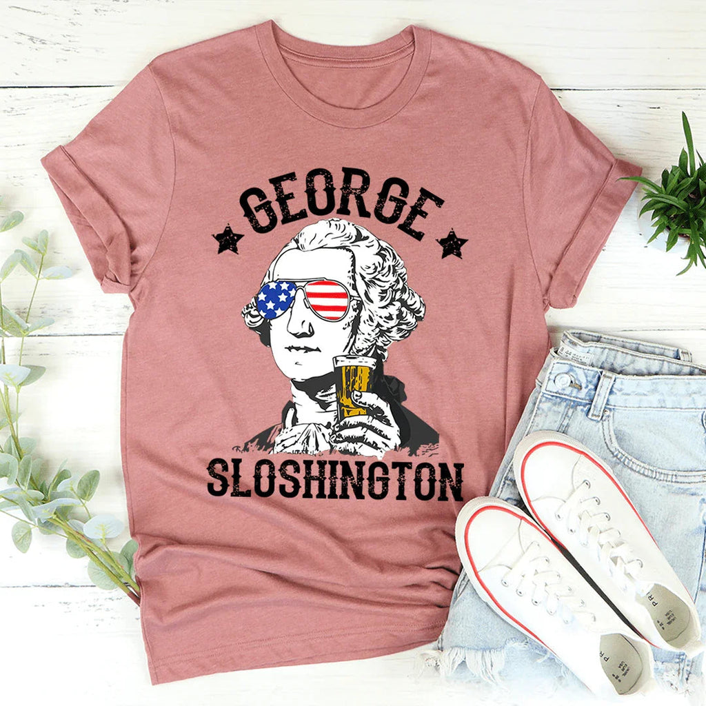 Playful Party Graphic Tee – "George Sloshington" product image 1