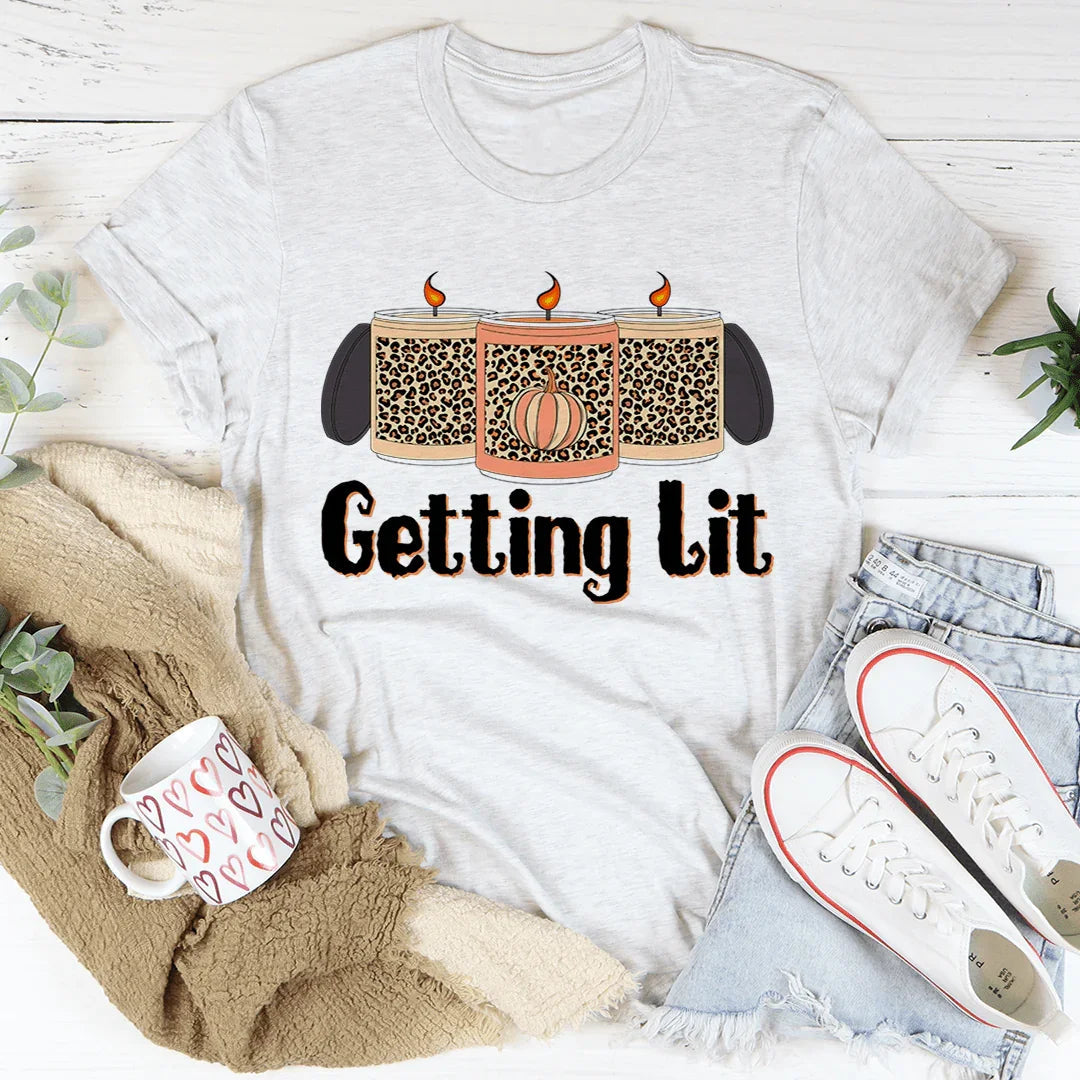 Getting Lit Fall Candles Tee product image 1