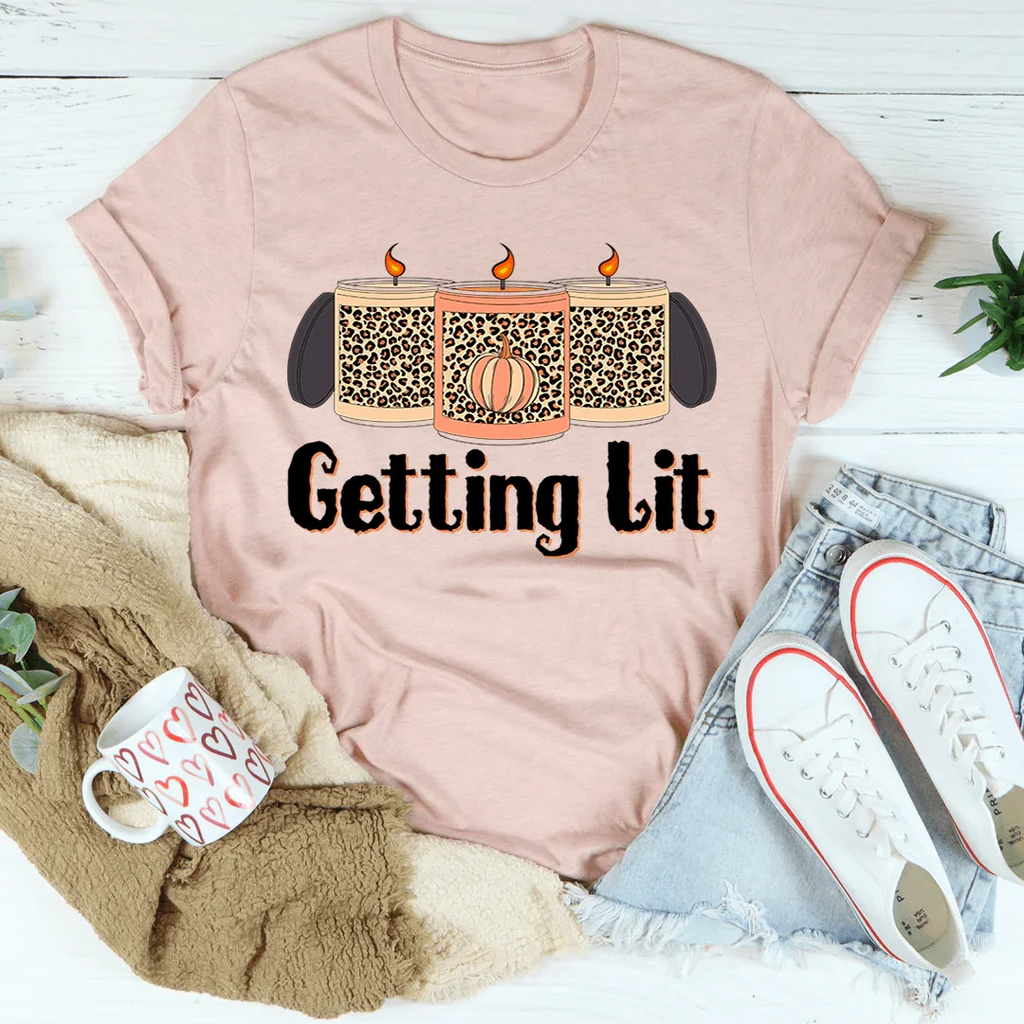Getting Lit Fall Candles Tee product image 3