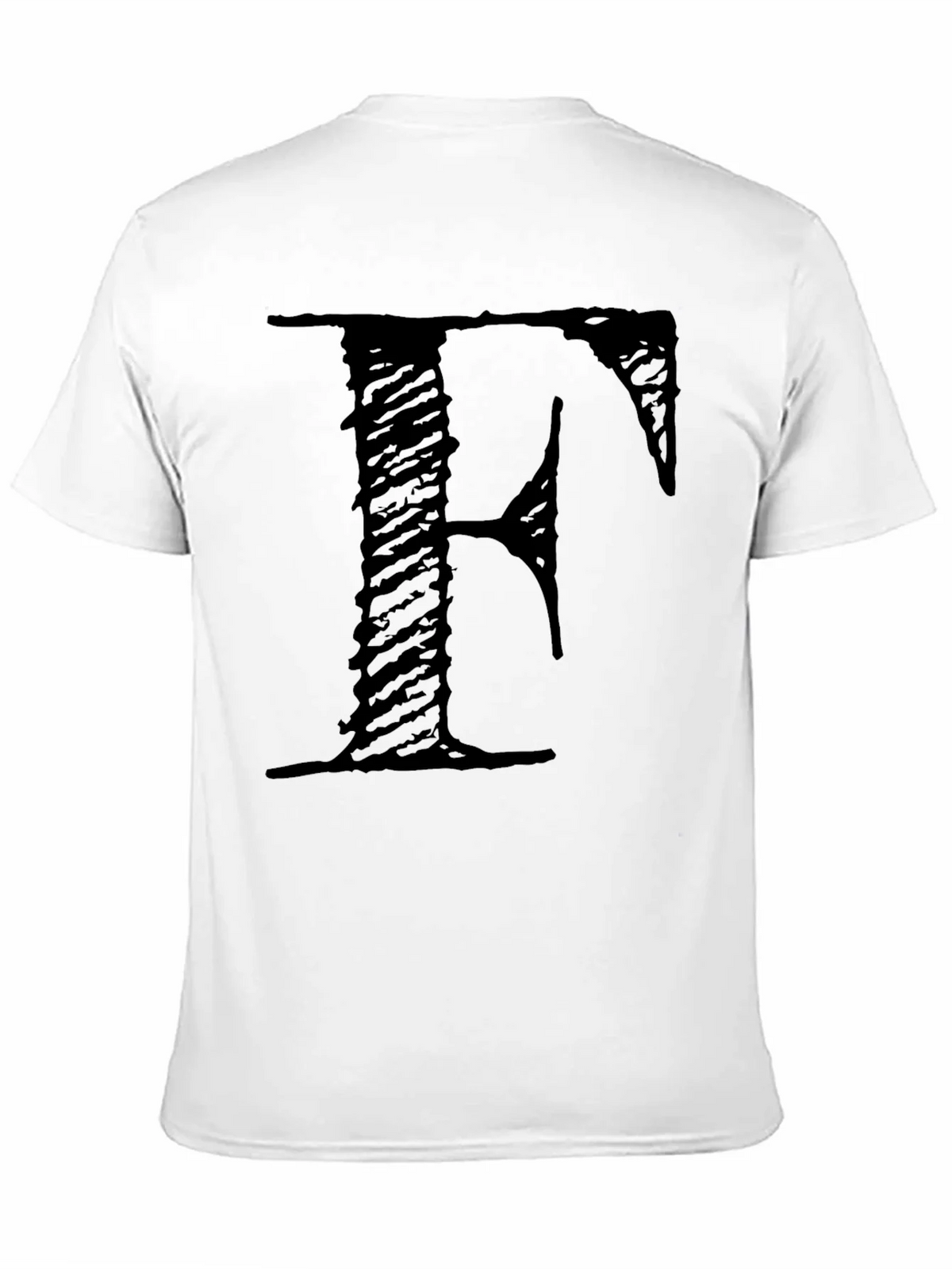 Letter F Black T-Shirt product image 9