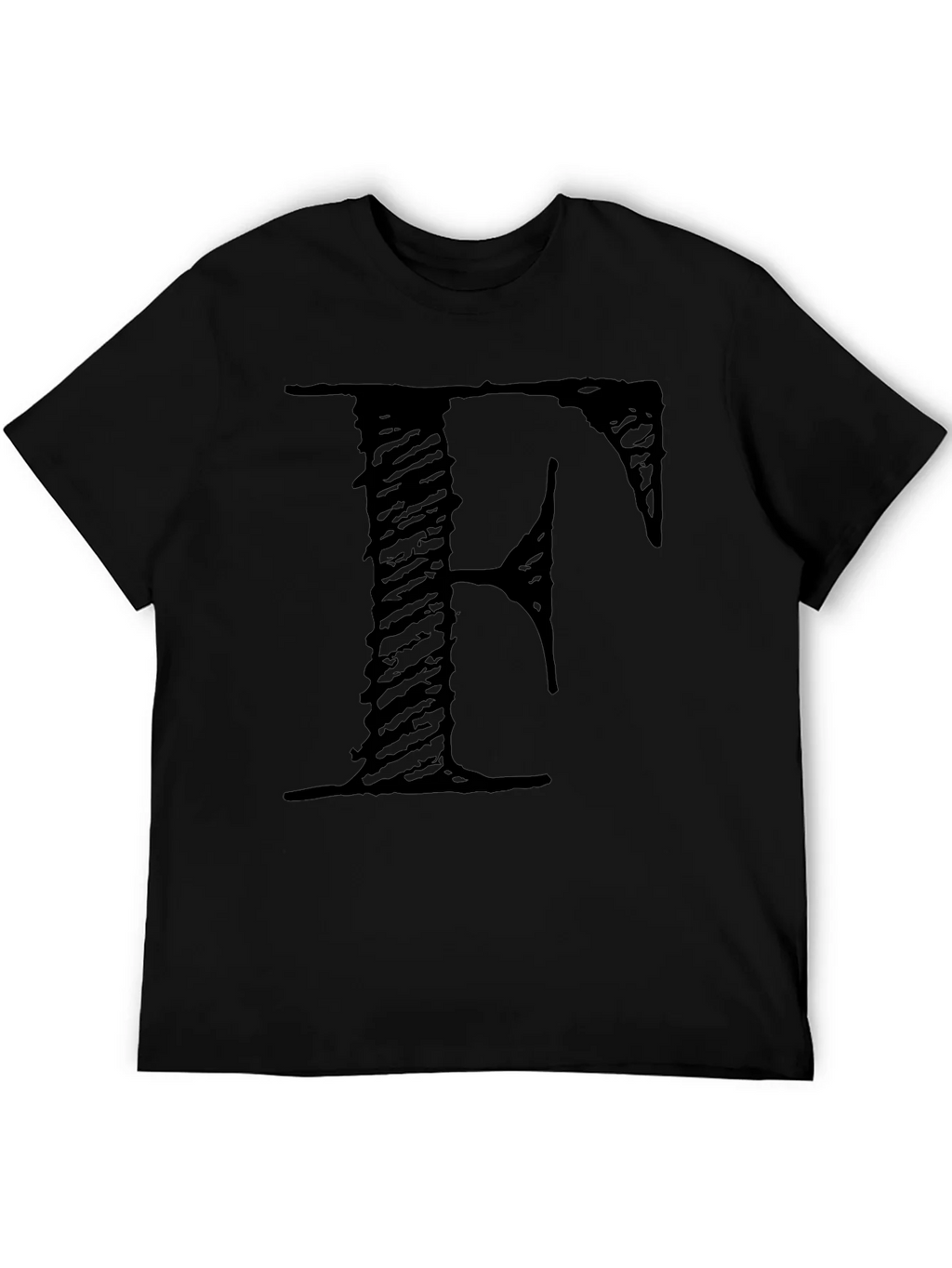 Letter F Black T-Shirt product image 4