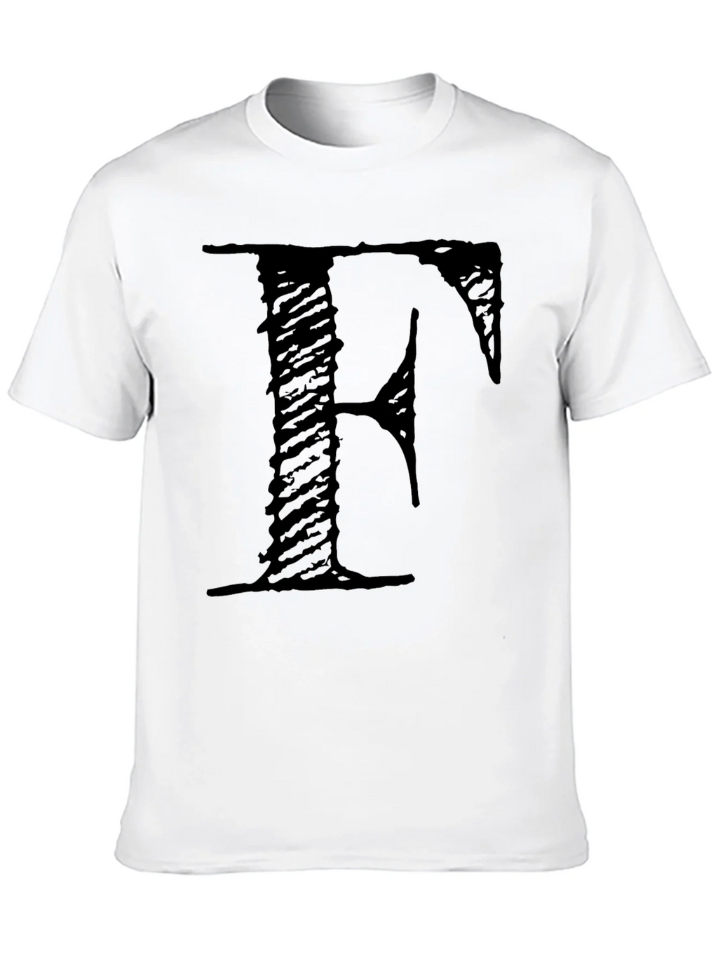 Letter F Black T-Shirt product image 8
